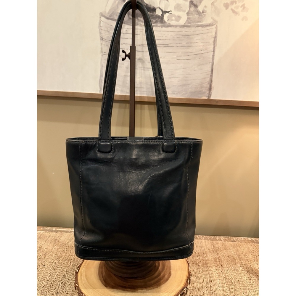 Vintage Coach Bleeker Bucket Bag Leather Shoulder Tote Purse 9305 Black - Picture 5 of 16